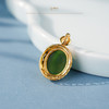 「鎏金岁月」系列【铮玥】金镶碧玉吊坠 商品缩略图4