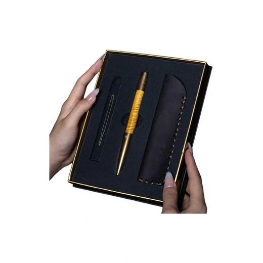 笔下 心经 签字笔礼盒 金丝楠木 商品图0