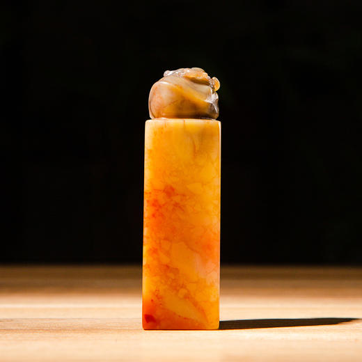 寿山石老料手雕“卧牛”方章 商品图6