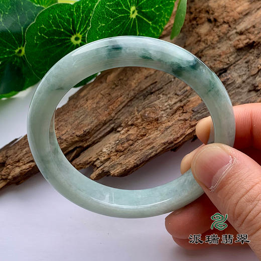 派瑞翡翠 翡翠手镯 糯种 飘花 商品图1