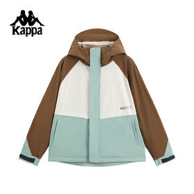 Kappa 撞色连帽外套女2026新款运动户外防风防泼水上衣