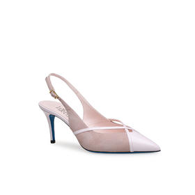 豪麟名鞋LORIBLU女鞋半凉鞋羊反绒面革6EXSCF73粉色