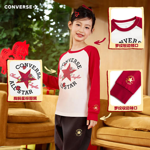 CONVERSE 春 大童小童 儿童童装T恤 CNVB-AG-J717 商品图3
