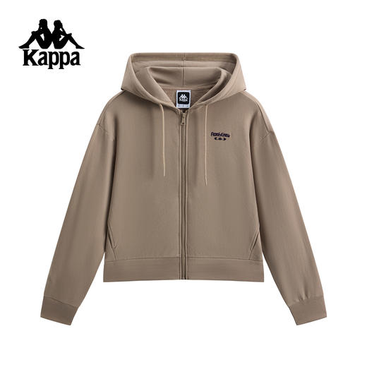 Kappa 运动外套女春季新款针织连帽开衫卫衣休闲上衣女K0G22MK80 商品图0