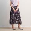 EITIE爱特爱优雅显瘦通勤紫色印花百褶A字半身裙2026春季新款8506205 商品缩略图2