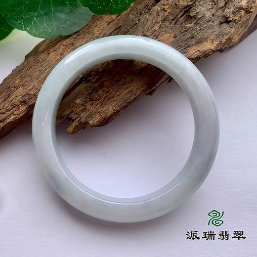 派瑞翡翠 翡翠手镯 糯种 飘花 商品图3