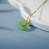 「鎏金岁月」系列【春黛】金镶碧玉吊坠 商品缩略图4