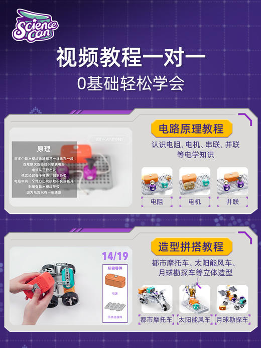 W-KXGT-科学罐头-超级电路积木 商品图3
