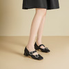 Westory2026年春季缎面低跟小方头双带玛丽珍鞋通勤百搭浅口单鞋W26AE50231 商品缩略图5
