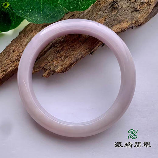 派瑞翡翠 翡翠手镯 糯种 浅紫 商品图1