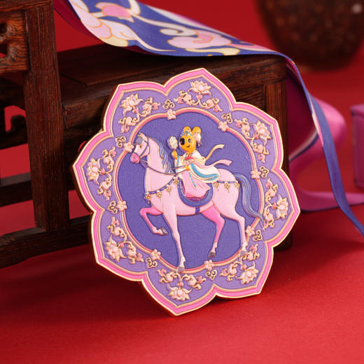 马年团团浮雕随身镜 商品图1