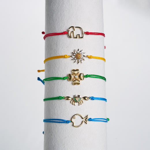 北京仓｜Yvonne Leon-Solar Signet-钻石 黄水晶 黄绳 手链［法国设计师］ 商品图5