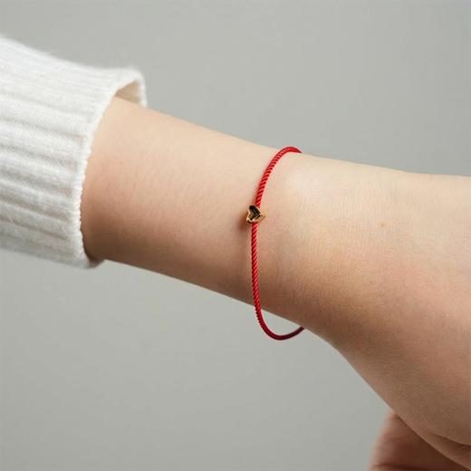 北京仓｜Skultuna-Heart Thread-红色 爱心 吊坠 手链［瑞典设计师］ 商品图0