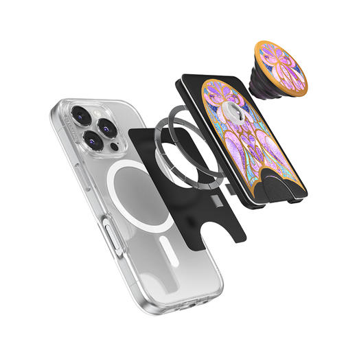 【梦境花园】拱廊花窗 WALLET卡包 Wallet of Magsafe磁吸卡包系列 紫色 商品图2