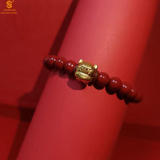严选 | 香港周六福鸿运福绕生肖朱砂K金手串 商品图0