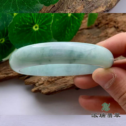 派瑞翡翠 翡翠手镯 糯种 飘花 商品图2