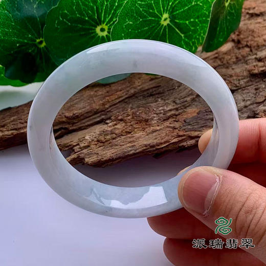 派瑞翡翠 翡翠手镯 糯种 飘花 商品图3