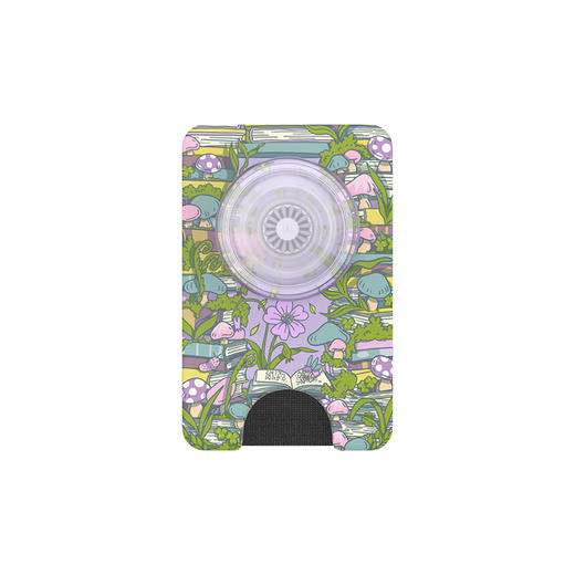 【梦境花园】迷幻梦境 WALLET卡包 Wallet of Magsafe磁吸卡包系列 紫色 植物花卉 商品图1