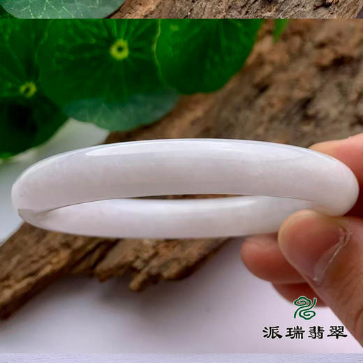 派瑞翡翠 翡翠手镯 糯种 浅紫 商品图3