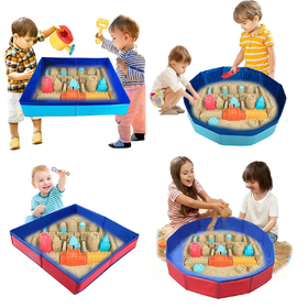 美国沃尔玛 儿童户外游戏沙盘玩具 无需充气折叠泳池 PVC复合材质 50*10cm