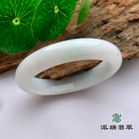 派瑞翡翠 翡翠手镯 糯种 浅紫 浅绿