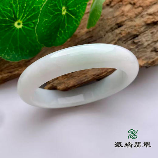 派瑞翡翠 翡翠手镯 糯种 浅紫 浅绿 商品图0