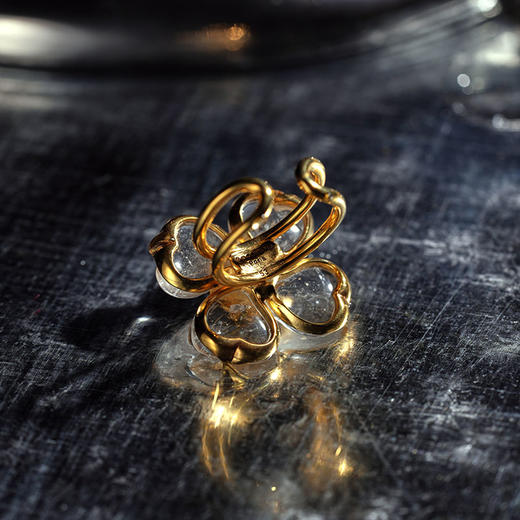 北京仓｜Goossens Paris-Trefle-天然水晶 石榴石 戒指［法国设计师］ 商品图7