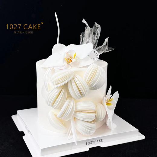 1027CAKE | 白色仙系蛋糕 （蝴蝶兰是仿真花，提前1-2天下单） 商品图2