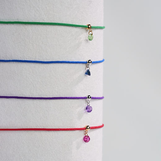 北京仓｜La Brune et La Blonde-BB-0.13克拉沙佛莱石 18K黄金 手链［法国设计师］ 商品图4