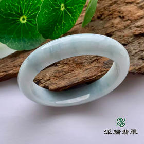 派瑞翡翠 翡翠手镯 糯种 飘花