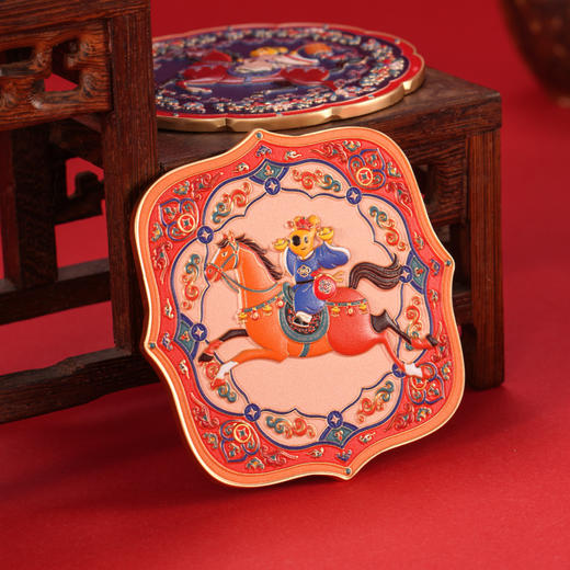 马年团团浮雕随身镜 商品图3