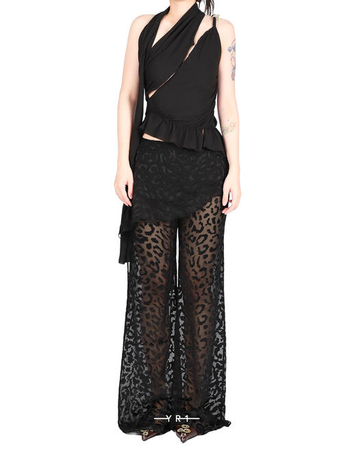 纽结缠绕飘带上衣 商品图1