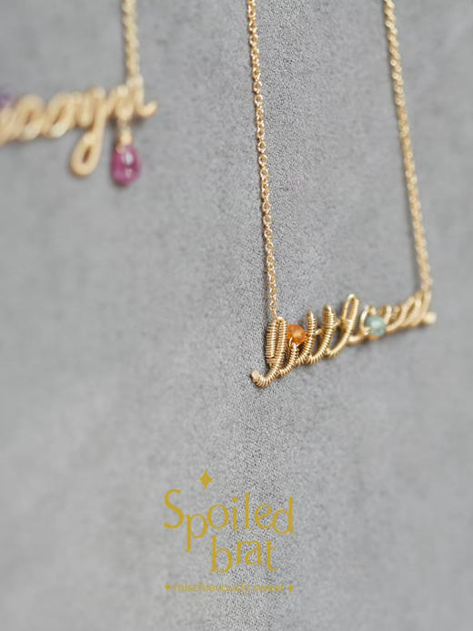 SpoiledBart Jewelry 专属字母链定制 商品图8