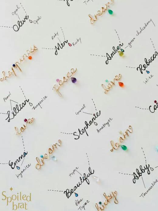 SpoiledBart Jewelry 专属字母链定制 商品图9