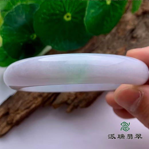 派瑞翡翠 翡翠手镯 糯种 浅紫 商品图2