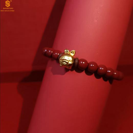 严选 | 香港周六福鸿运福绕生肖朱砂K金手串 商品图4