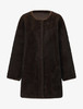 Claire金貂毛圆领外套 商品缩略图1