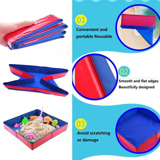 美国沃尔玛 儿童户外游戏沙盘玩具 无需充气折叠泳池 PVC复合材质 50*10cm 商品图2