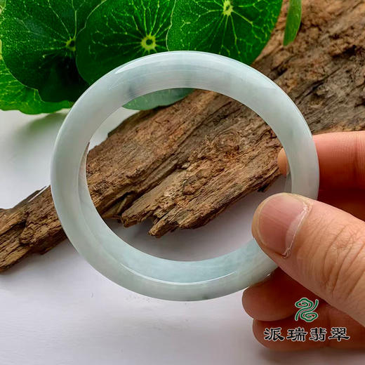 派瑞翡翠 翡翠手镯 糯种 飘花 商品图1