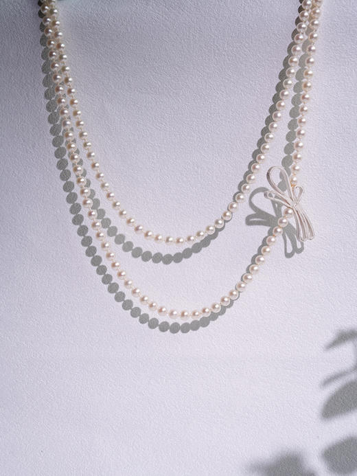 北京仓｜Petra Dömling-Allure-丝带 珍珠 长项链［德国设计师］ 商品图1