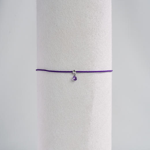 北京仓｜La Brune et La Blonde-BB-0.1克拉紫水晶 18K白金 手链［法国设计师］ 商品图0