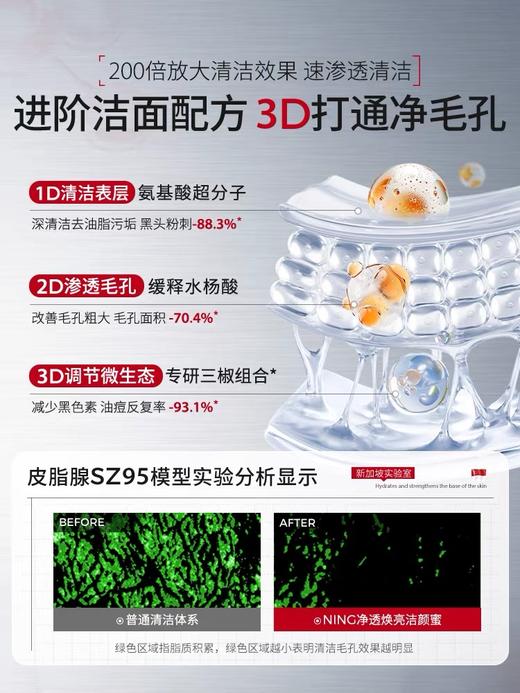 宁源氨基酸清润净透洁颜蜜200ml 商品图2