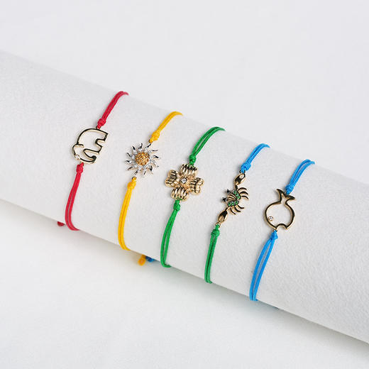 北京仓｜Yvonne Leon-Solar Signet-钻石 黄水晶 黄绳 手链［法国设计师］ 商品图4