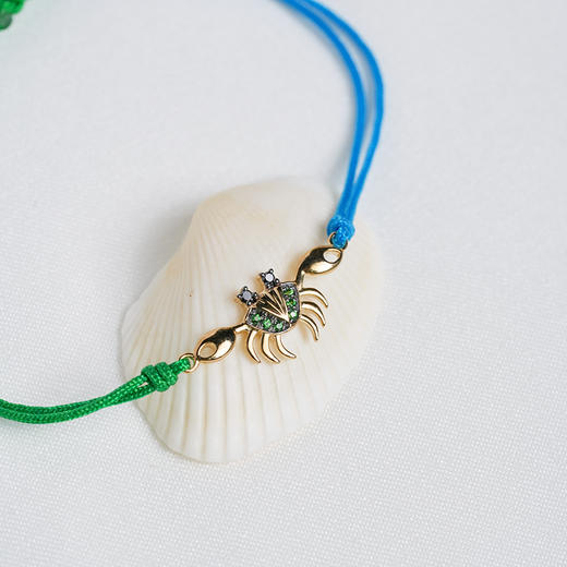 北京仓｜Yvonne Leon-rabe vert-螃蟹 绿色 手链［法国设计师］ 商品图2