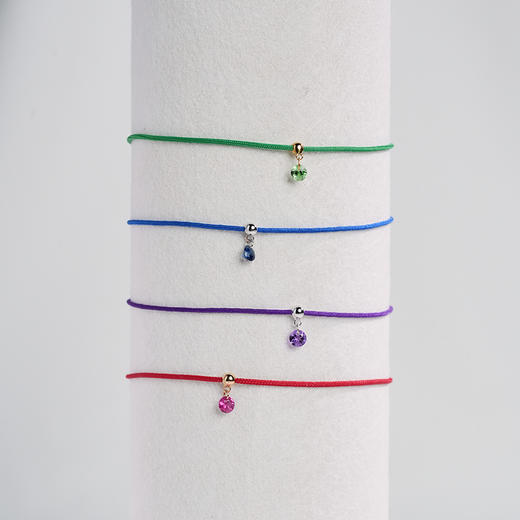 北京仓｜La Brune et La Blonde-BB-0.13克拉沙佛莱石 18K黄金 手链［法国设计师］ 商品图3