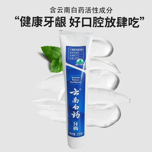 【特惠】云南白药留兰香型牙膏套装215g4支 商品图2