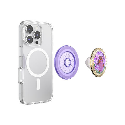【梦境花园】铃兰精灵·MagSafe圆啪嗒 MAGSAFE磁吸手机气囊支架 Round圆啪嗒系列 紫色 异性 商品图4
