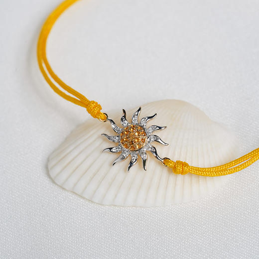 北京仓｜Yvonne Leon-Solar Signet-钻石 黄水晶 黄绳 手链［法国设计师］ 商品图2