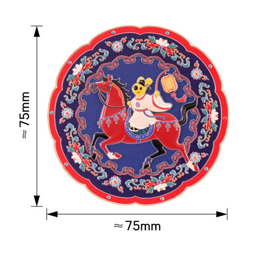 马年团团浮雕随身镜 商品图8