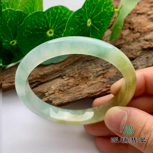 派瑞翡翠 翡翠手镯 糯种 黄翡 商品图3